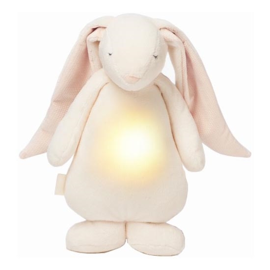 Moonie - Kuscheltier mit Melodie und Licht Hase Powder