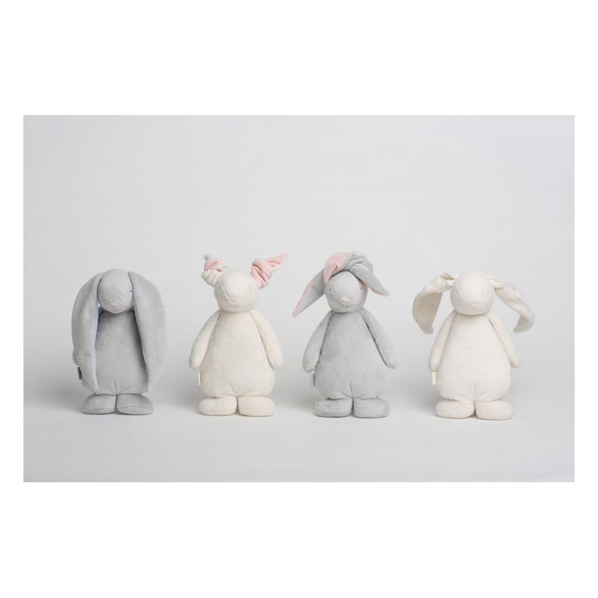 Moonie - Kuscheltier mit Melodie und Licht Hase Powder