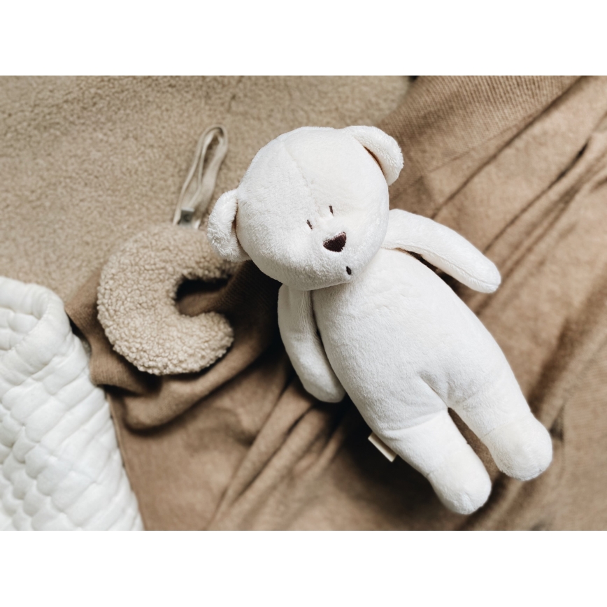 Moonie - Kuscheltier mit Melodie und Licht kleiner Bär 2.0 cremefarben