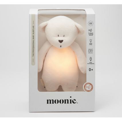 Moonie - Kuscheltier mit Melodie und Licht kleiner Bär 2.0 cremefarben
