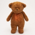 Moonie - Kuscheltier mit Melodie und Licht kleiner Bär 2.0 organic Karamell