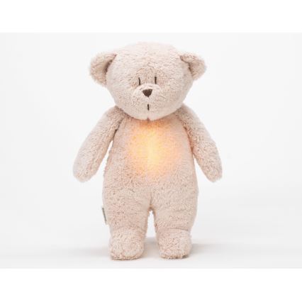 Moonie - Kuscheltier mit Melodie und Licht kleiner Bär 2.0 organic rosa