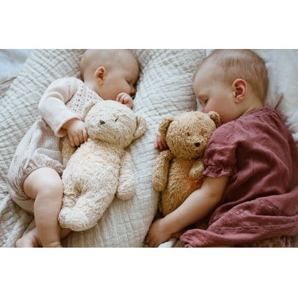 Moonie - Kuscheltier mit Melodie und Licht kleiner Bär 2.0 organic Sand