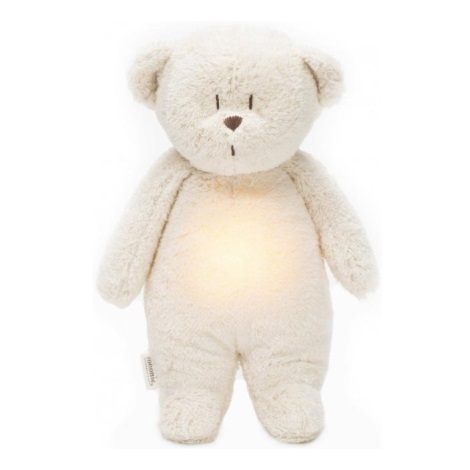Moonie - Kuscheltier mit Melodie und Licht kleiner Teddybär öko Polarbär Natur