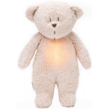 Moonie - Kuscheltier mit Melodie und Licht kleiner Teddybär öko rosa Natur