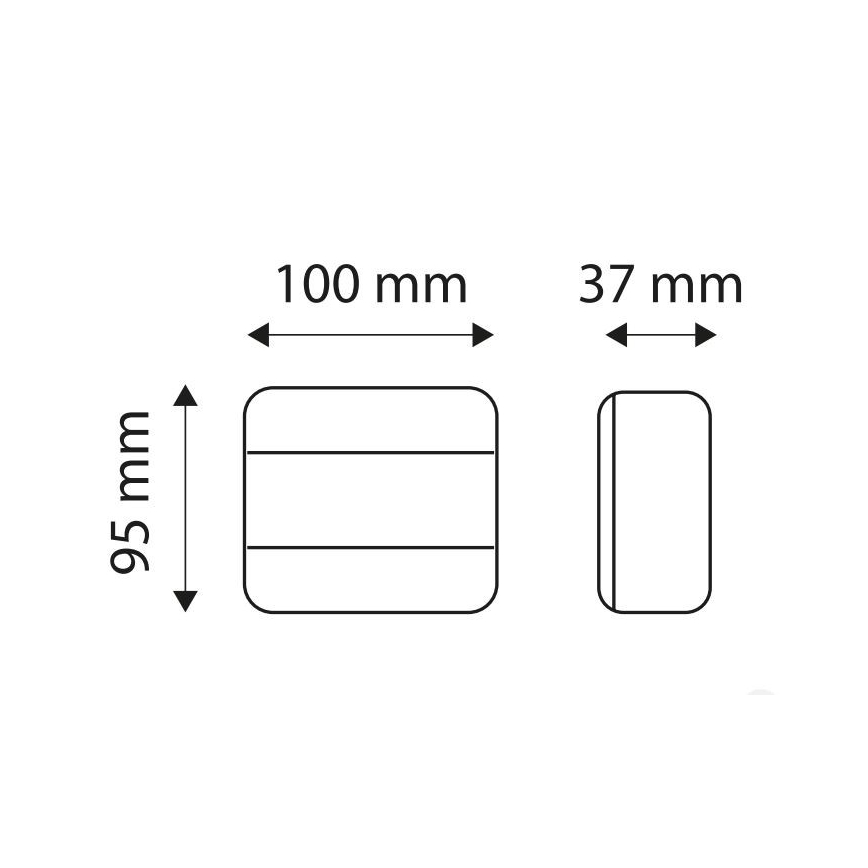 Multifunktionale LED-Rückleuchte MULTI LED/1,2W/12V IP65 rot/orange