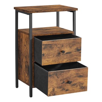 Nachttisch ARIN Braun/Schwarz