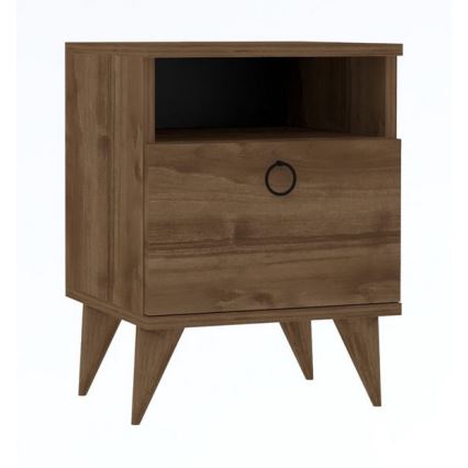 Nachttisch BARLO 40 x 37 cm, braun