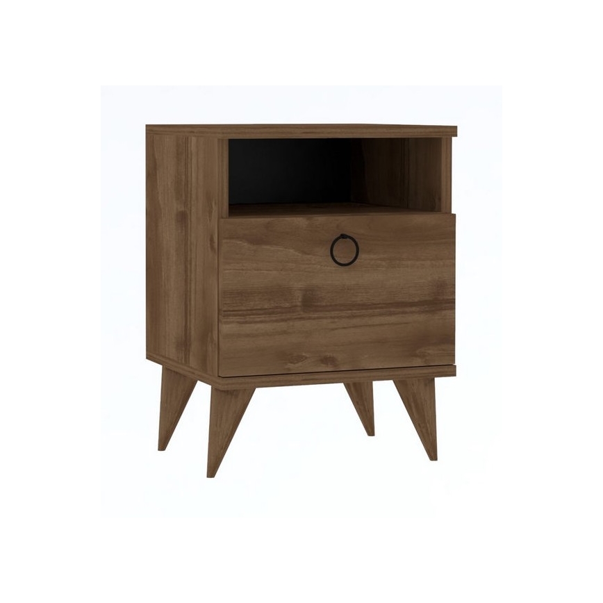 Nachttisch BARLO 40 x 37 cm, braun