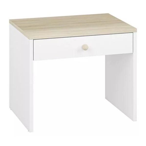 Nachttisch BUBO 58x69 cm weiß/beige