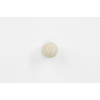 Nachttisch BUBO 58x69 cm Weiß/helles Buchenholz