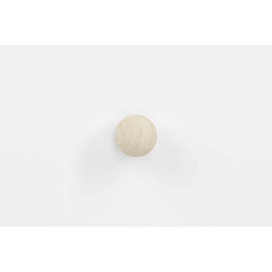 Nachttisch BUBO 58x69 cm Weiß/helles Buchenholz