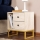 Nachttisch GLIMMER 50x45,2 cm beige/golden