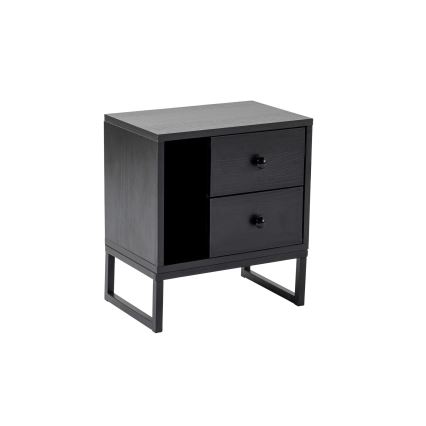 Nachttisch GLIMMER 50x45,2 cm schwarz