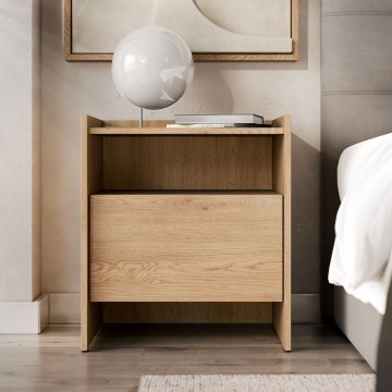 Nachttisch JAPANDI 60x53 cm Eiche Cremona