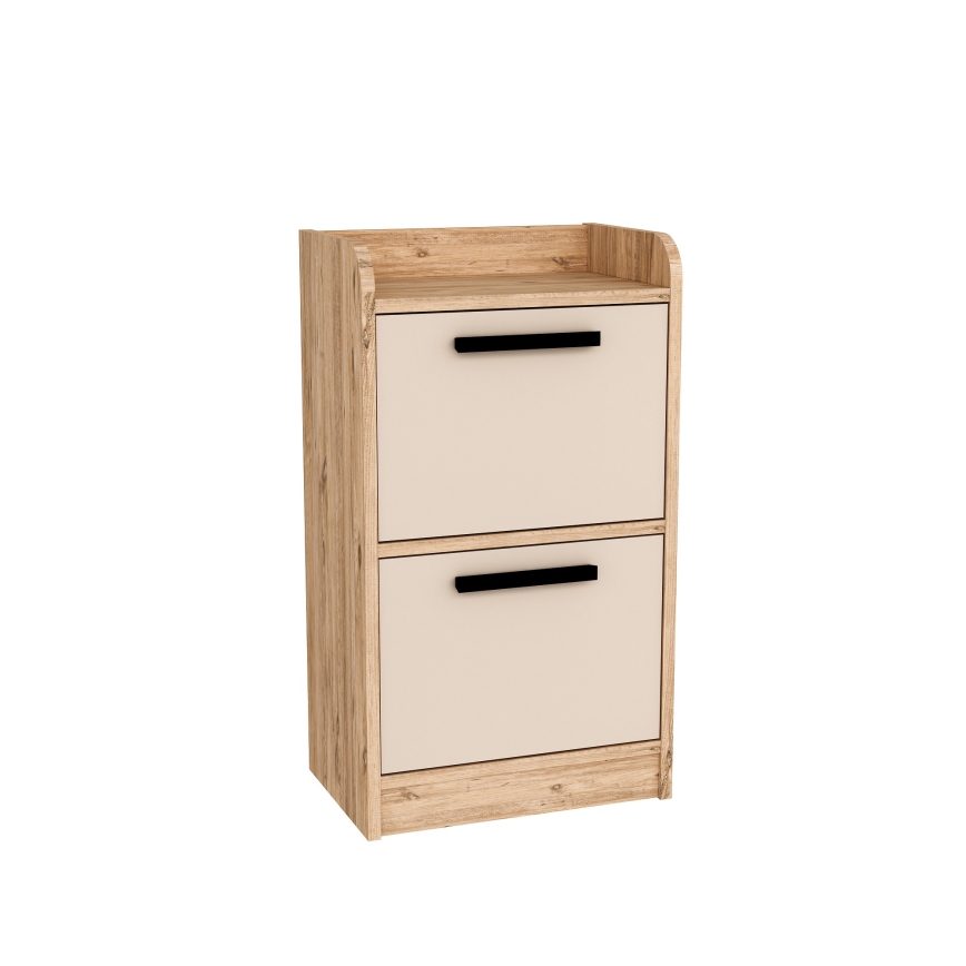 Nachttisch LUSES 79,4x45 cm Kiefer atlantisch/beige