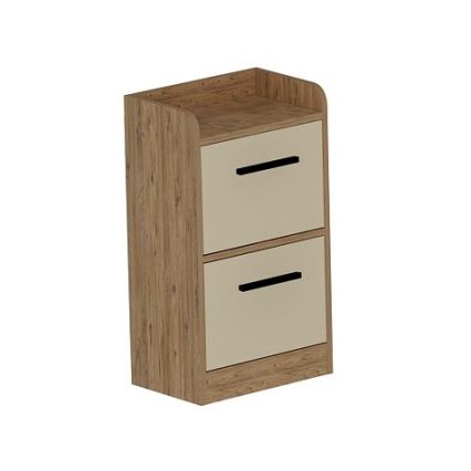 Nachttisch LUSES 79,4x45 cm Kiefer atlantisch/beige