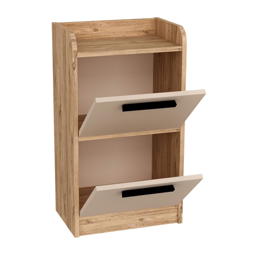Nachttisch LUSES 79,4x45 cm Kiefer atlantisch/beige
