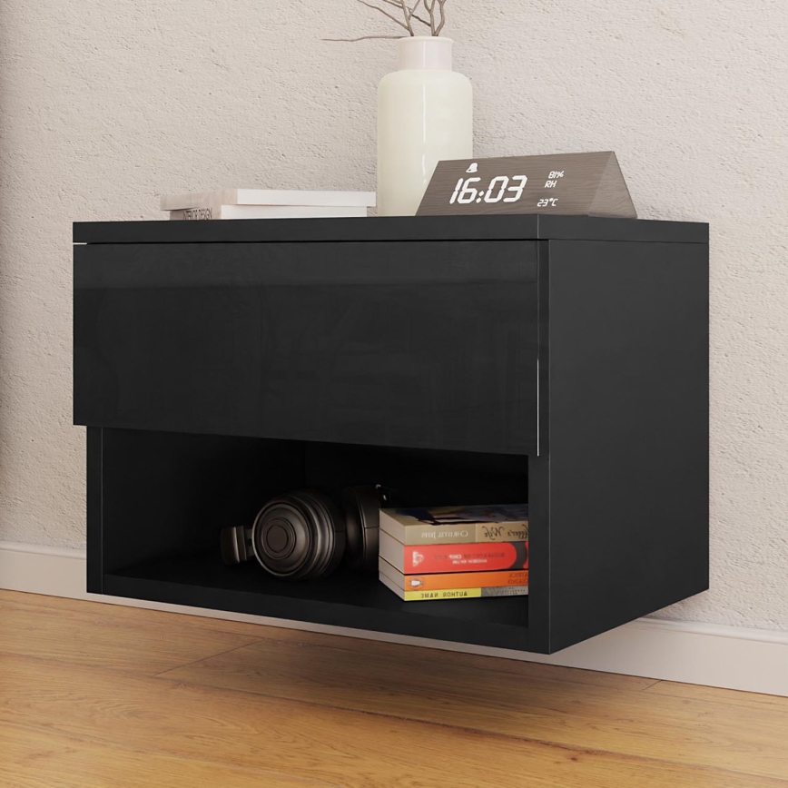 Nachttisch NECE 32x45 cm schwarz
