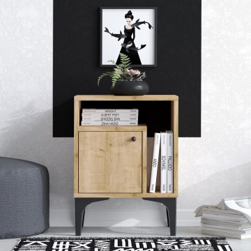 Nachttisch NUNO 55x40 cm Saphir-Eiche