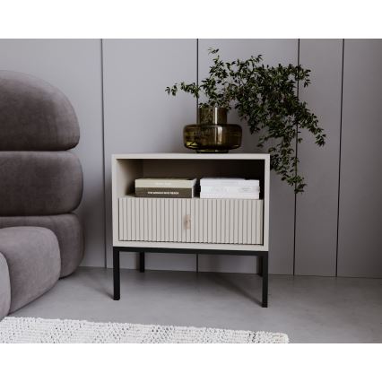 Nachttisch SUE beige/kaschmir