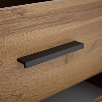 Nachttisch TOD Eiche Craft/schwarz