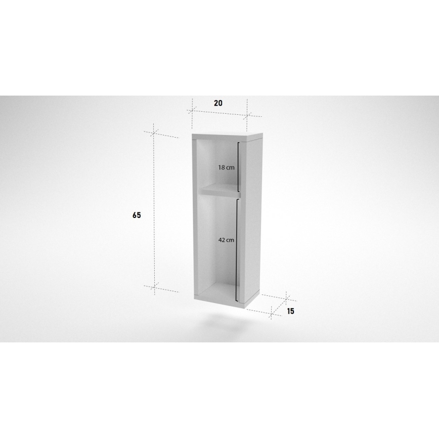 Nachttisch TURRA 65x20 cm weiß
