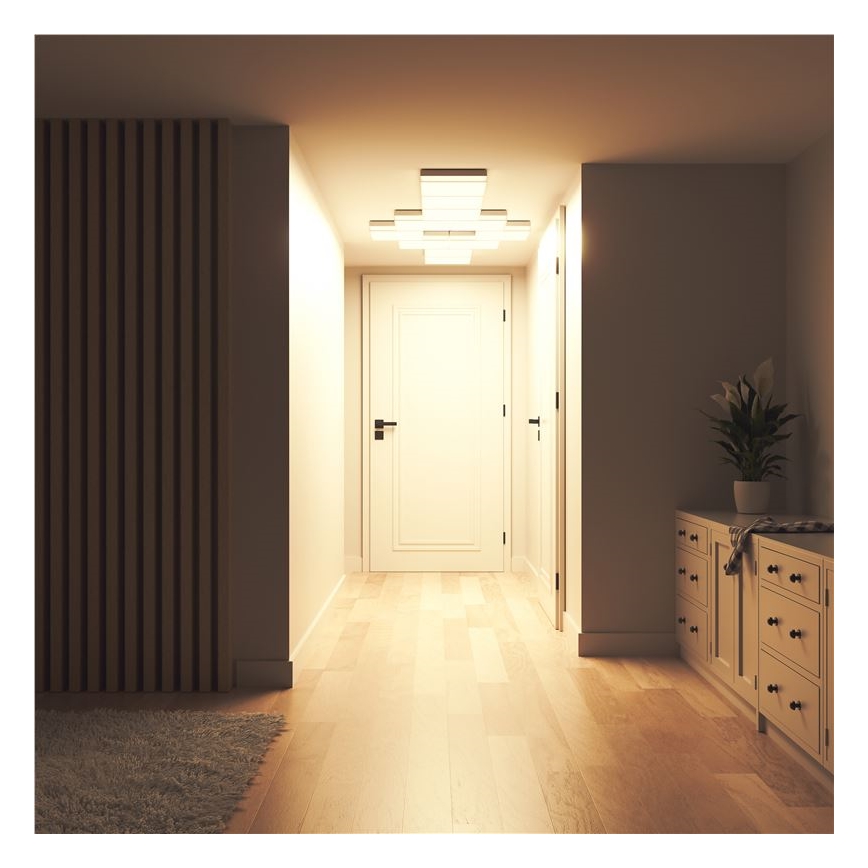 Nanoleaf - SET 3x Dimmbare RGBW-Deckenleuchte SKYLIGHT 1xLED/18W/230V + 2xLED/16W/230V 2700-6500K Wi-Fi