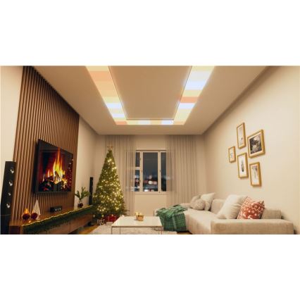 Nanoleaf - SET 3x Dimmbare RGBW-Deckenleuchte SKYLIGHT 1xLED/18W/230V + 2xLED/16W/230V 2700-6500K Wi-Fi