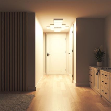 Nanoleaf - SET 3x dimmbare RGBW-LED-Deckenleuchten SKYLIGHT (1×18W/230V + 2×16W/230V) 2700–6500K Wi‑Fi