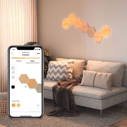 Nanoleaf - SET 3x Dimmbares LED-Panel HEXAGONS LED/2W/230V Wi-Fi