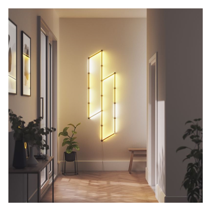 Nanoleaf - Satz Leistenabdeckungen LINES 9 Stk. schwarz matt
