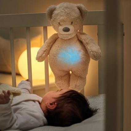 Nattou - Kuscheltier mit Melodie und Licht SLEEPY BEAR 4in1 braun