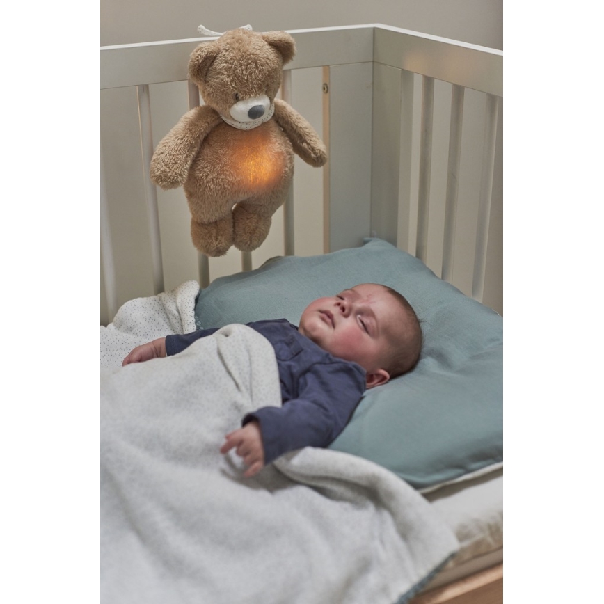 Nattou - Kuscheltier mit Melodie und Licht SLEEPY BEAR 4in1 braun
