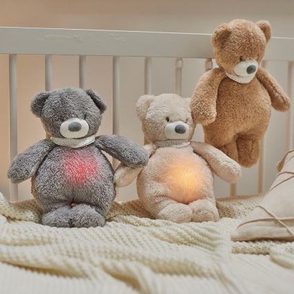 Nattou - Kuscheltier mit Melodie und Licht SLEEPY BEAR 4in1 braun