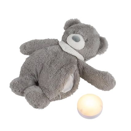 Nattou - Kuscheltier mit Melodie und Licht SLEEPY BEAR 4in1 grau