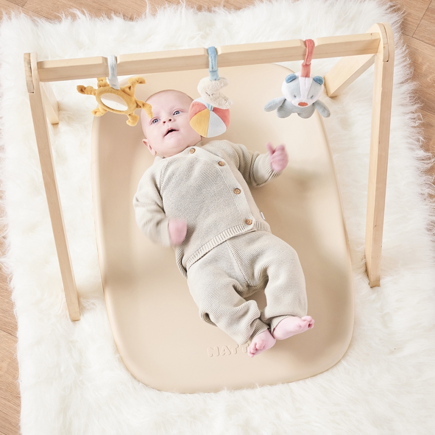 Nattou - Wickelauflage SOFTY 50x70 cm beige