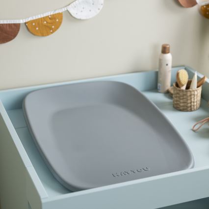 Nattou - Wickelauflage SOFTY 50x70 cm grau