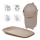 Nattou - Windeleimer und Wickelauflage SOFTY 50x70 cm braun