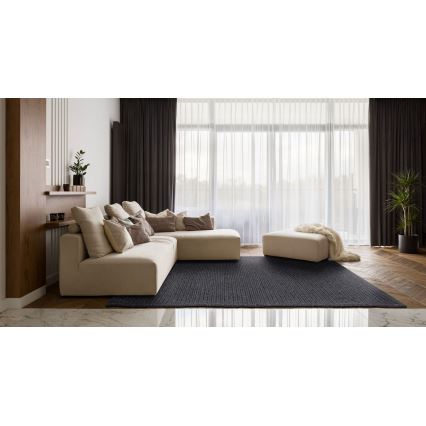 Naturteppich FIR WOOL, 120 x 170 cm, 2600 g/m², Anthrazit