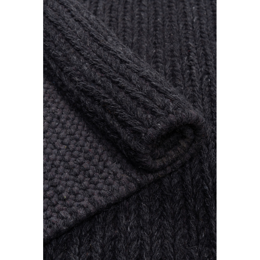 Naturteppich FIR WOOL, 120 x 170 cm, 2600 g/m², Anthrazit