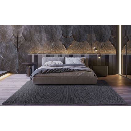 Naturteppich FIR WOOL 70x140 cm 2600 g/m2 anthrazit