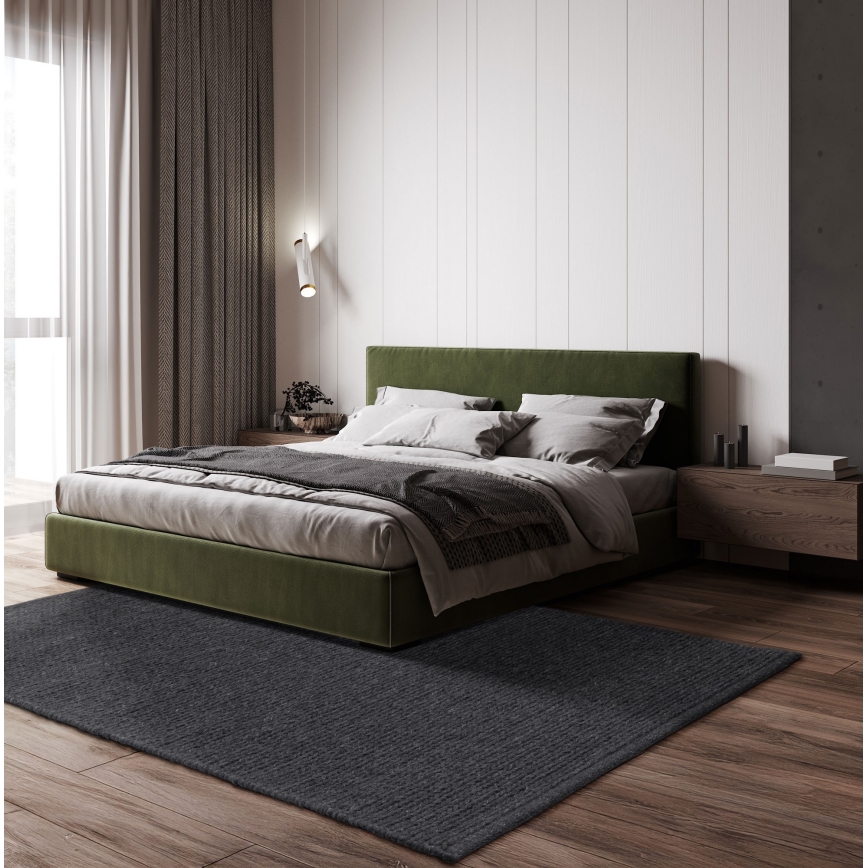 Naturteppich FIR WOOL 70x140 cm 2600 g/m2 anthrazit