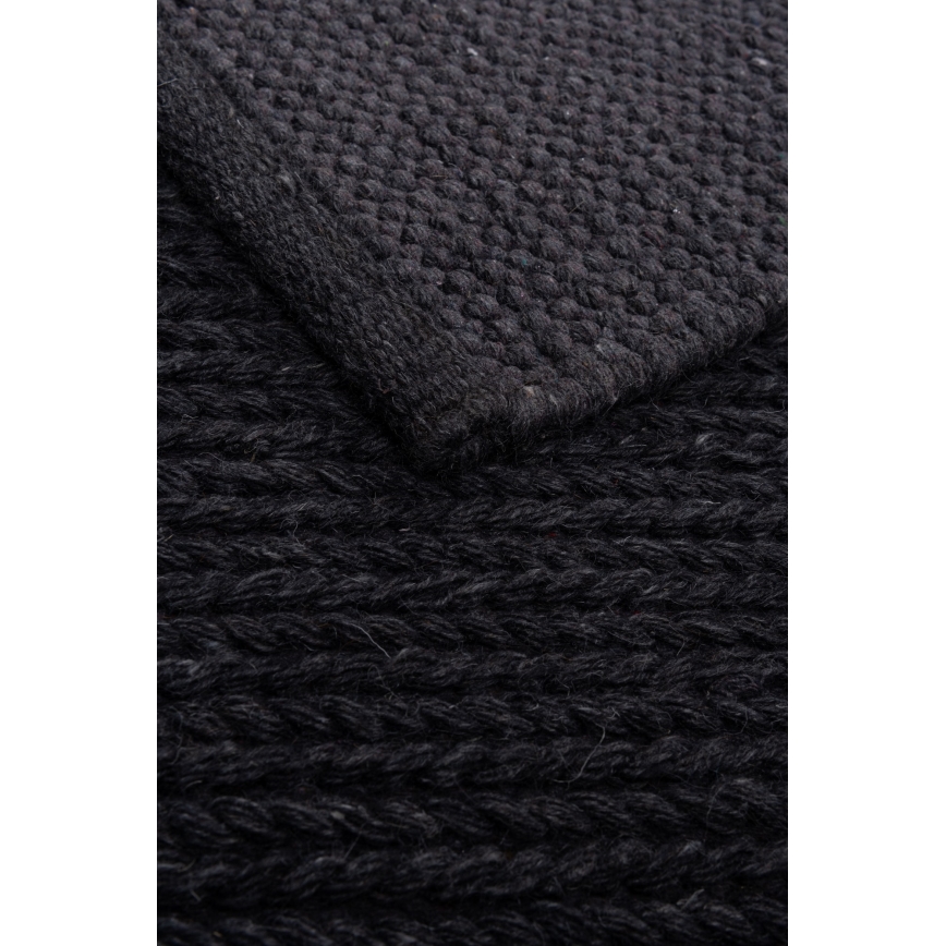 Naturteppich FIR WOOL 70x140 cm 2600 g/m2 anthrazit