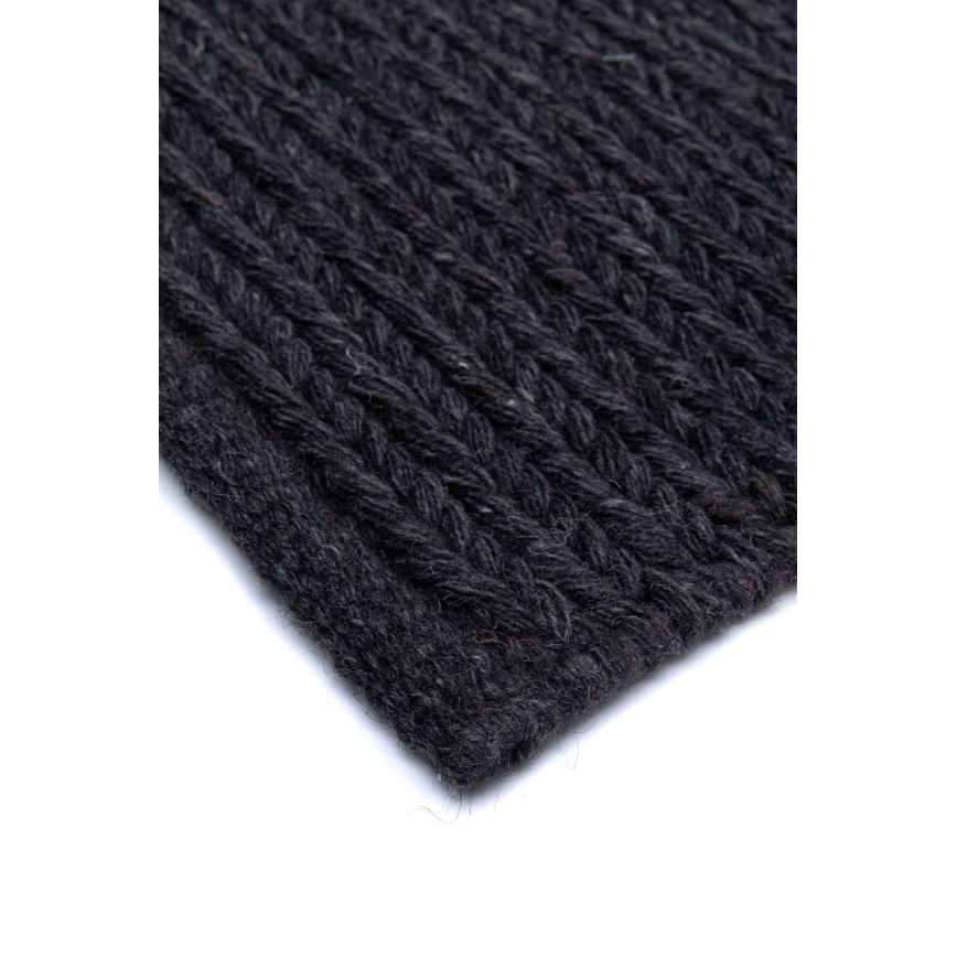 Naturteppich FIR WOOL 70x140 cm 2600 g/m2 anthrazit