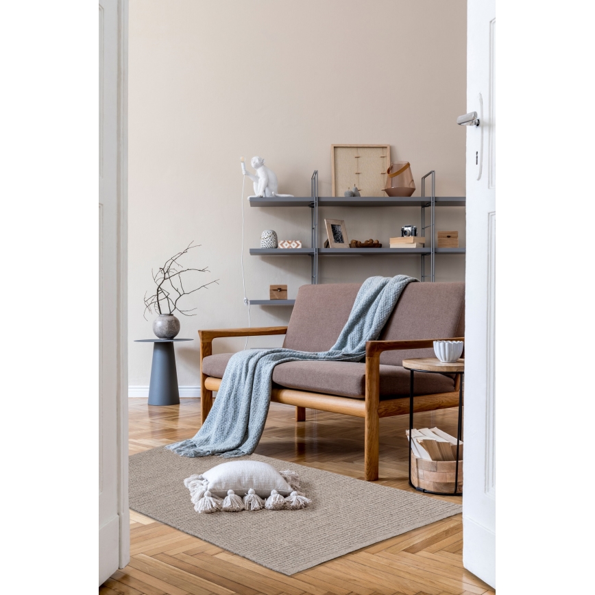 Naturteppich FIR WOOL 70x140 cm 2600 g/m2 beige
