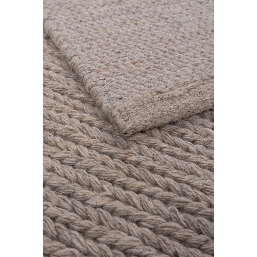 Naturteppich FIR WOOL 70x140 cm 2600 g/m2 beige
