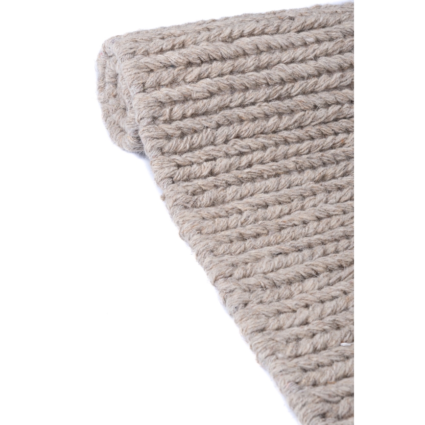 Naturteppich FIR WOOL 70x140 cm 2600 g/m2 beige