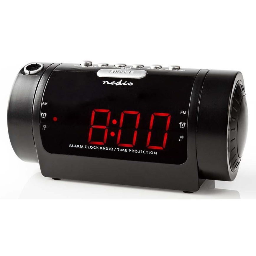 Radiowecker mit LED-Anzeige und Projektor 230V