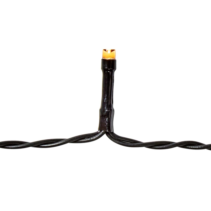 LED Weihnachts-Lichterkette für den Außenbereich 48xLED/7 Funktionen/3xAA 4,1m IP44 warmweiß